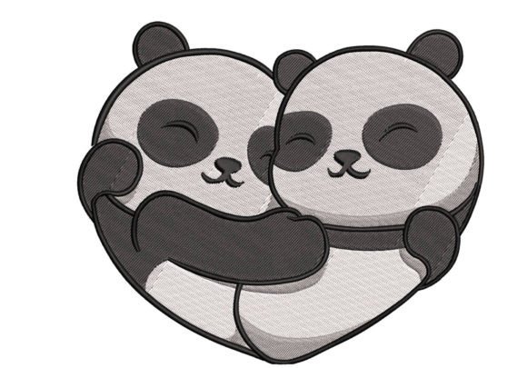 Adorable Hugging Panda Embroidery Review