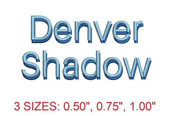 Denver Shadow Embroidery Font: A Designer's Review