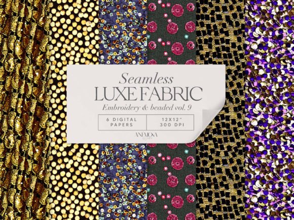 Embroidery Sequin Fabric Pattern Paper Review
