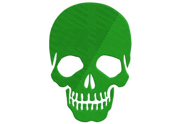 Green Skull Embroidery Digitizing: A Designer Review