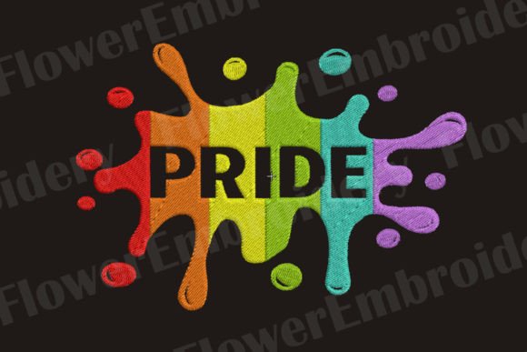 LGBT Machine Embroidery Design for Etsy Sellers
