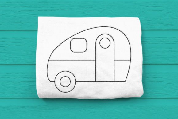 Retro 50s Camper Linework Embroidery Review