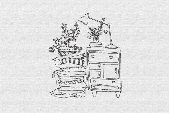 Stack of Pillows Sketch Embroidery: A Designer's Review